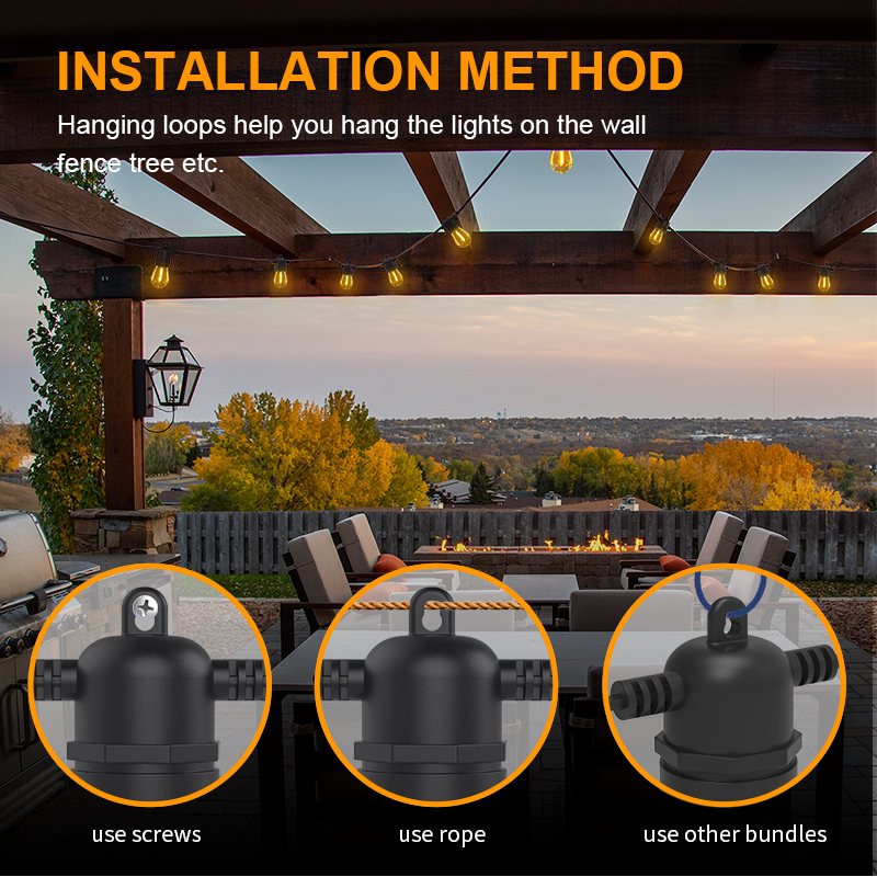 HCP084  S14暖白遥控款灯串